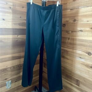 Adidas Men’s Track Jogging Athletic Pants Large Gray Zipper Pockets Activewear